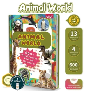 Animal Talking Book Learning Toys for Autism Sensory Game