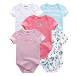 Summer 5 Piece  Bodysuits Set
