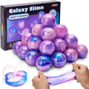 24 Pcs Mini Slime Multicolor Galaxy Slime Balls Putty