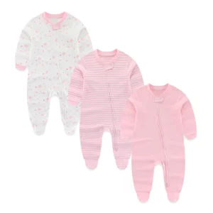 Autumn Winter 3 Pcs Zipper Rompers