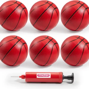 6 PCS Mini Basketballs 5 inches Small Ball for Basketball Hoop