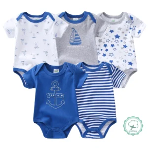 5pcs Baby Boy Bodysuits