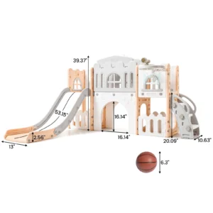 8 in 1 Toddler Slide Indoor Playground - Thumbnail Image 7