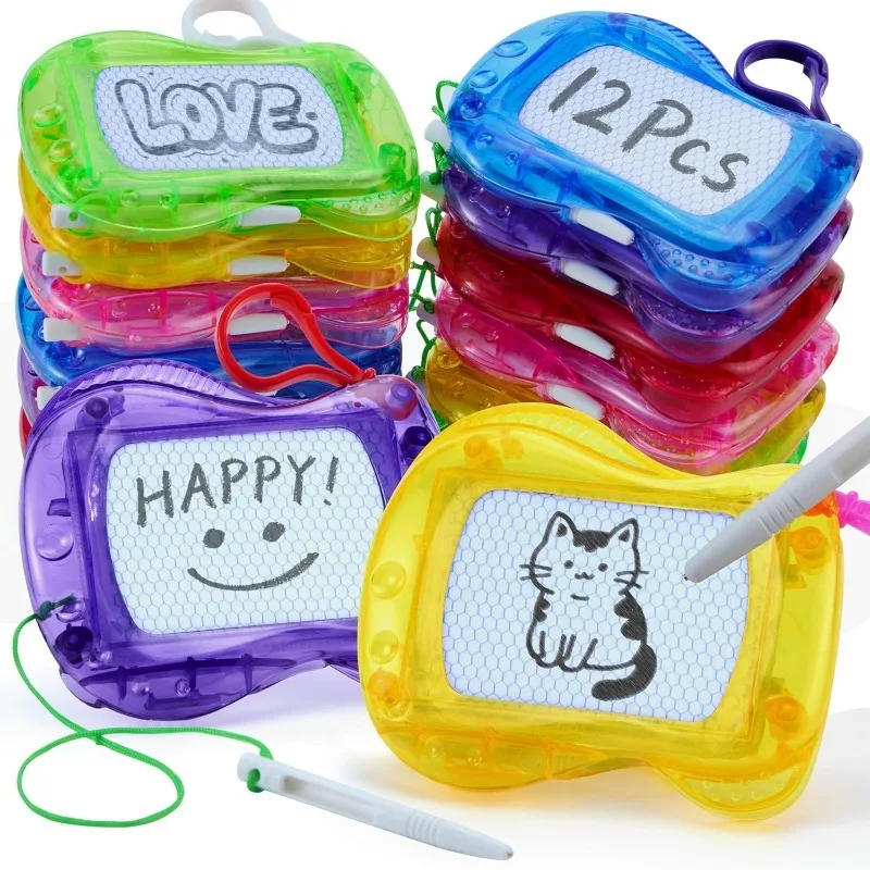 12 Pcs Mini Magnetic Drawing Board - Image 1