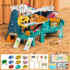 Dinosaur Race Track Playset - Thumbnail Image 6