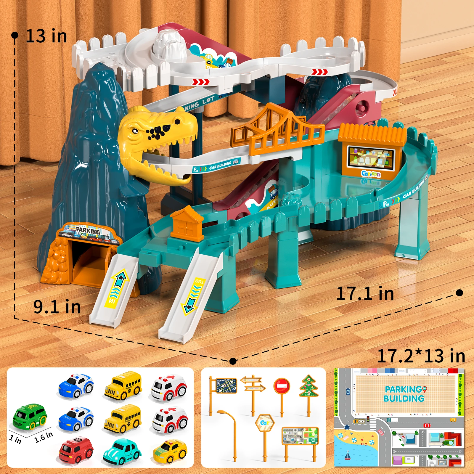 Dinosaur Race Track Playset - Image 6
