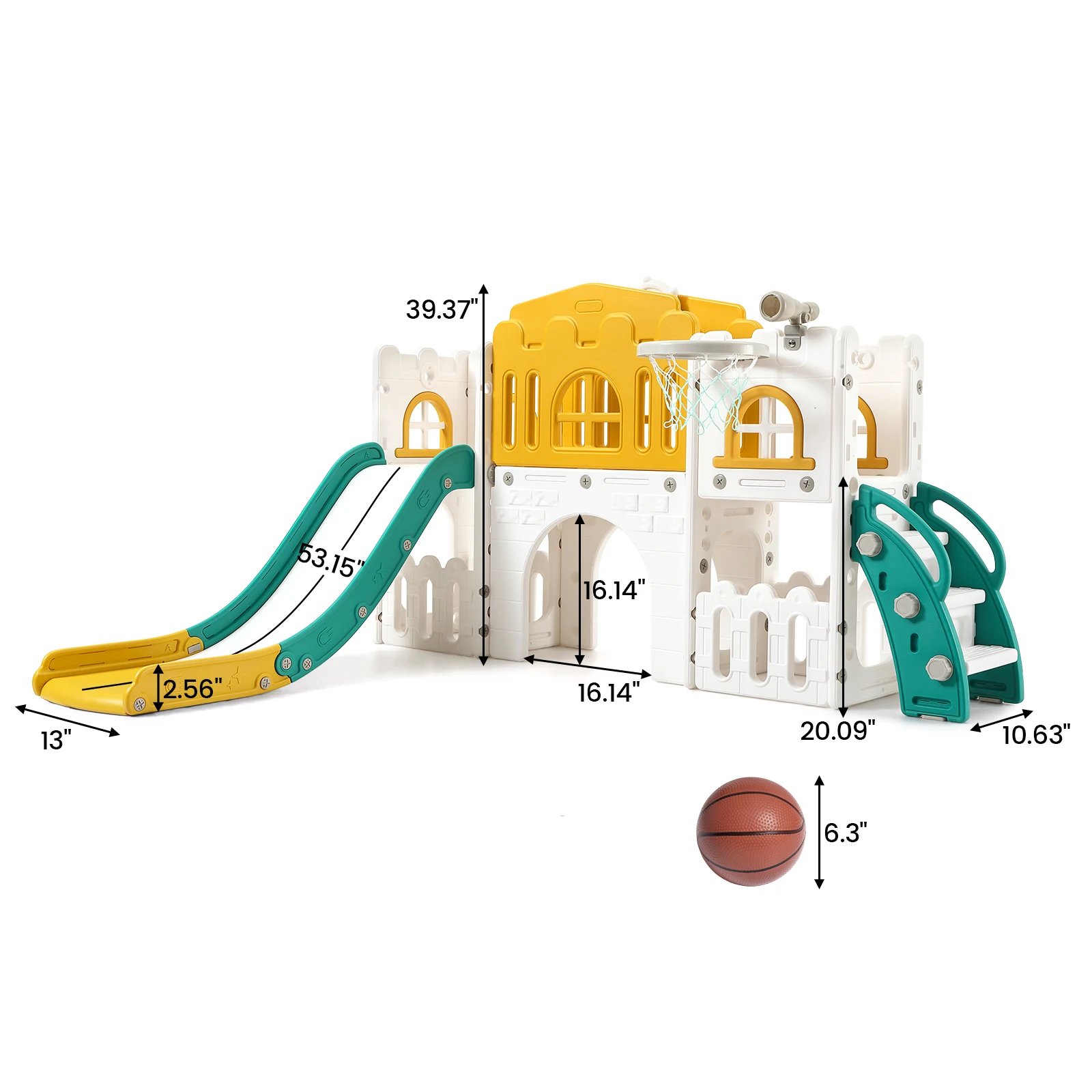 8 in 1 Toddler Slide Indoor Playground - Image 9