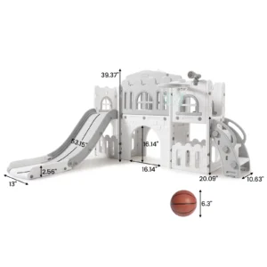 8 in 1 Toddler Slide Indoor Playground - Thumbnail Image 8