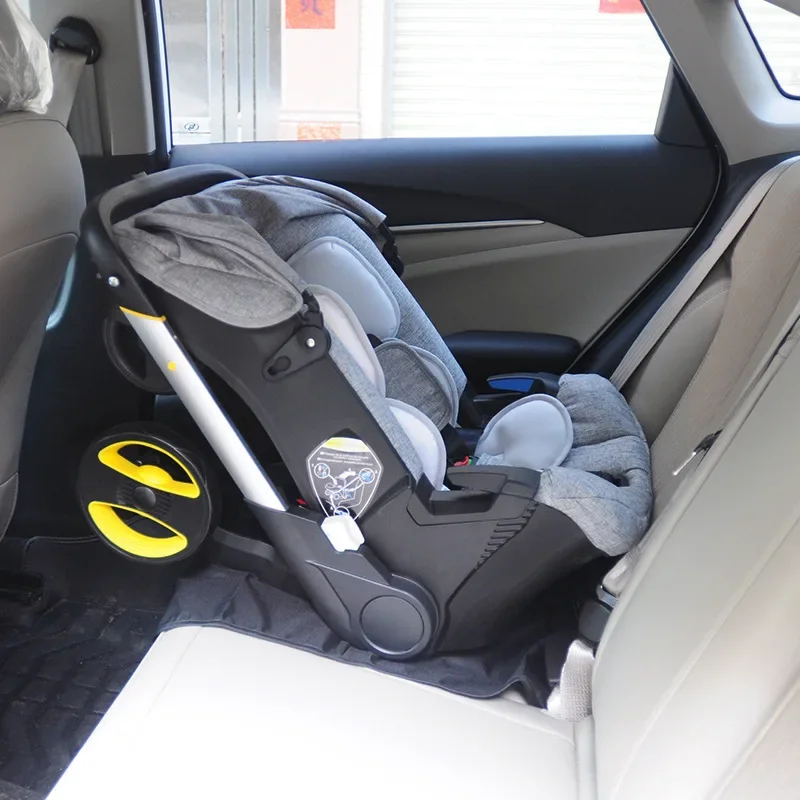 Baby Stroller 3 in 1 With Car Seat Baby Cart Foldable Baby Carriage - Image 4