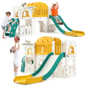 8 in 1 Toddler Slide Indoor Playground - Thumbnail Image 2