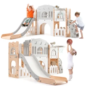 8 in 1 Toddler Slide Indoor Playground - Thumbnail Image 4