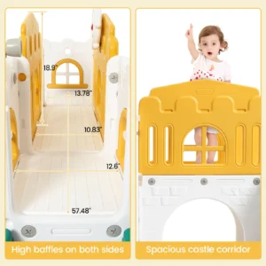 8 in 1 Toddler Slide Indoor Playground - Thumbnail Image 5