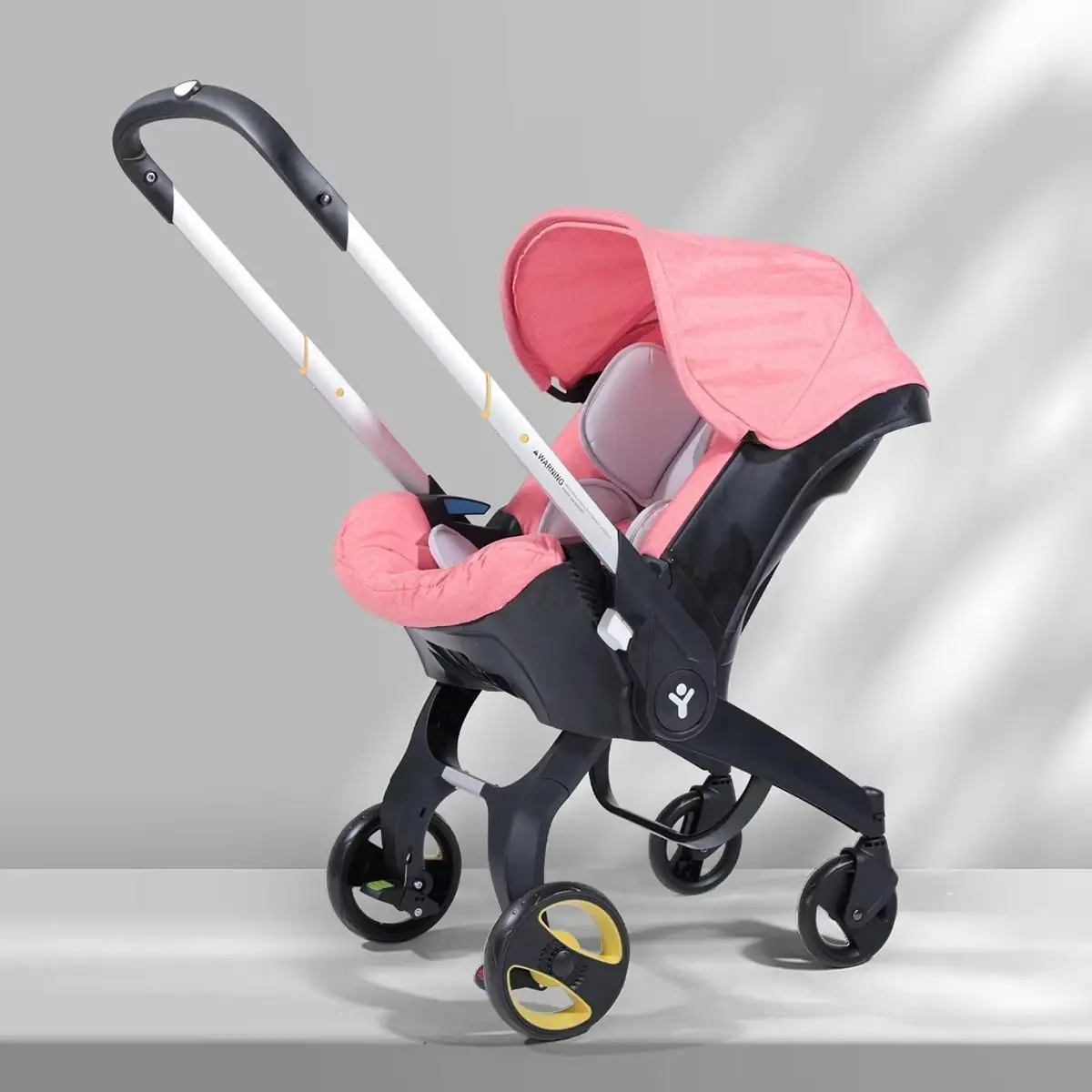 Baby Stroller 3 in 1 With Car Seat Baby Cart Foldable Baby Carriage - Image 8